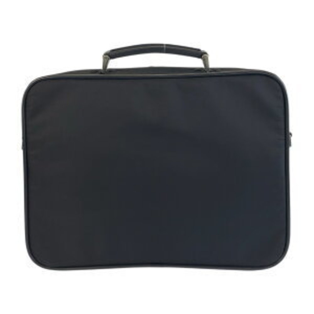 Prada Black Briefcase Triangular Bag Business Tes… - image 1